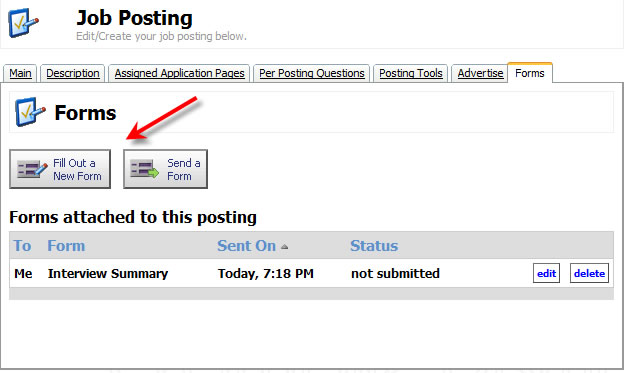 Job Posting Forms